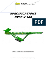 Specifications ST36 X 100: Optional Direct Load Hopper Shown