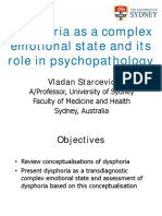 Dysphoria As A Complex Emotional State and Its Role in Psychopathology