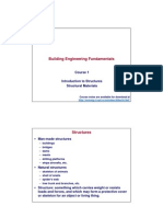 Building Engineering Fundamentals: Course 1 Introduction To Structures Structural Materials