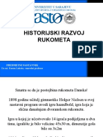 1 - Historijski Razvoj Rukometa