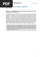 Módulo 1 - ASL Como Disciplina de Investigación