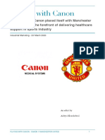 A Deep Insight Into Canon's Collaboration With Sporting Industry (Manchester United) an Industrial Marketing Case Study or Report on Collaboration Marketing (Industrial Marketing) by Aditya Khandelwal