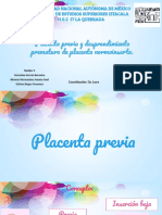 Desprendimiento Prematuro de Placenta