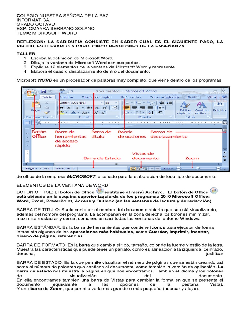 Informaticaoctavo20203 PDF | PDF | Microsoft Office | Microsoft Word