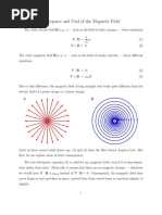 Divergence and Curl of The Magnetic Field