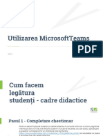 Prezentare MicrosoftTeams Studenți 1 PDF