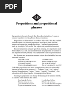 Prepositions and Prepositional Phrases