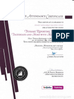 Excel certificate & EPM certificate