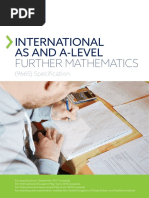 Oxfordaqa International As and A Level Further Maths Specification PDF