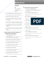 Grammar Worksheet: For The Future