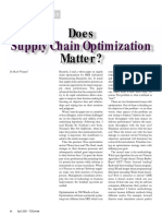 Supply Chain Optimization: Does Matter?