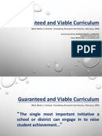 Guaranteed and Viable Curriculum