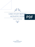 Case Study Report Acoustic Door