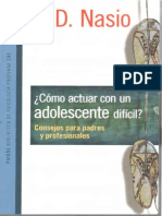 Como Actuar Con Un Adolescente Difícil - Nasio Juan David -  Buenos Aires - Paidós - 2013.pdf