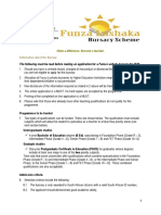 Funza Lushaka Bursary Application Notes 2020