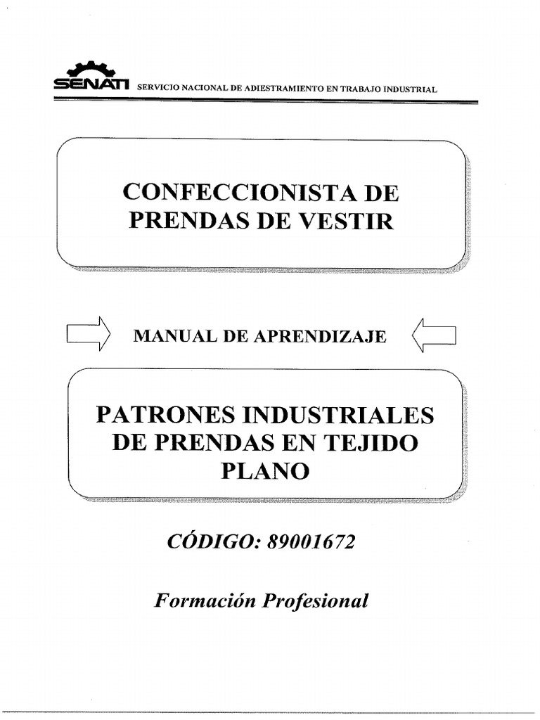 Patrones Industriales de Prendas en Tejido Punto y Plano, PDF, Pantalones