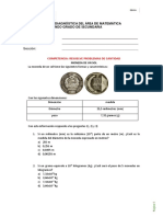 Evaluación Diagnóstica MATEMÁTICA - 2° PDF