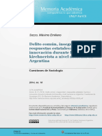 Delito Común, Inseguridad y Respuestas Estatales