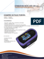 Oximetro de Pulso Portatil Choicemmed md300c23
