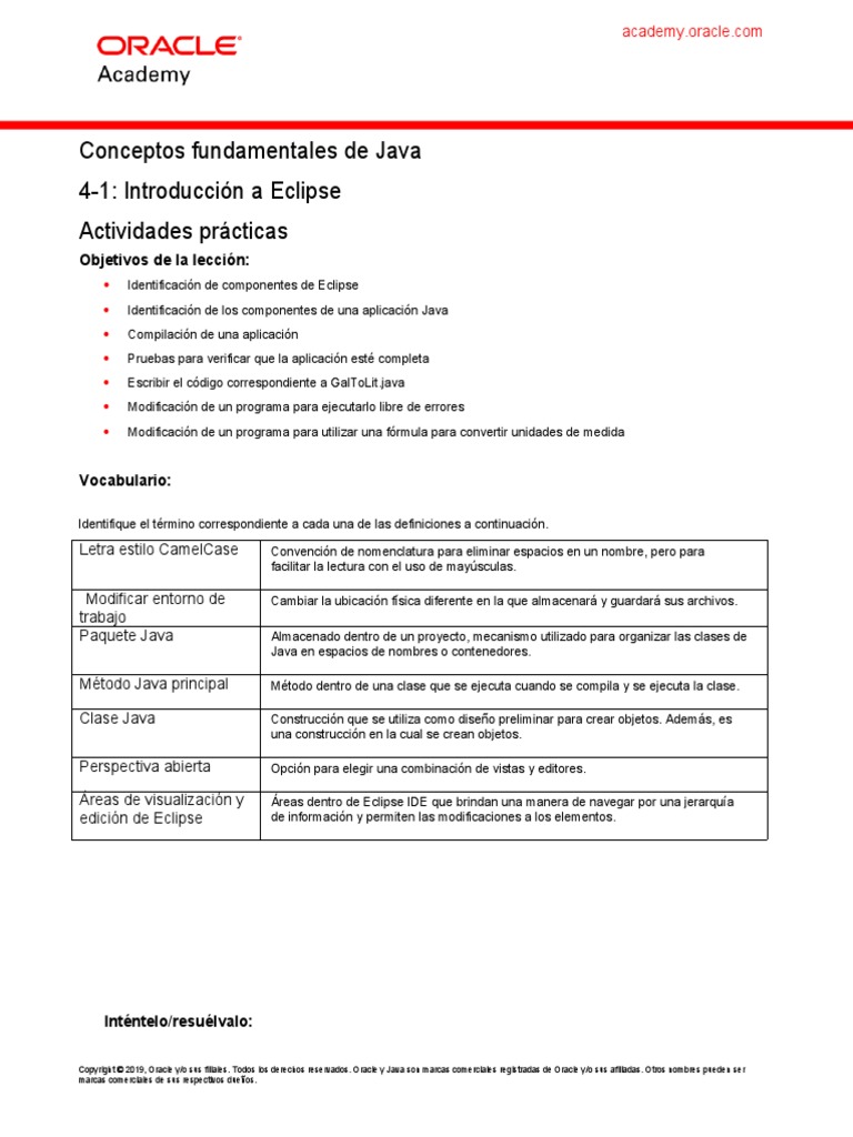 JFn4n1nPracticenesp 185e961e4526b26 | PDF | Java (lenguaje de ...