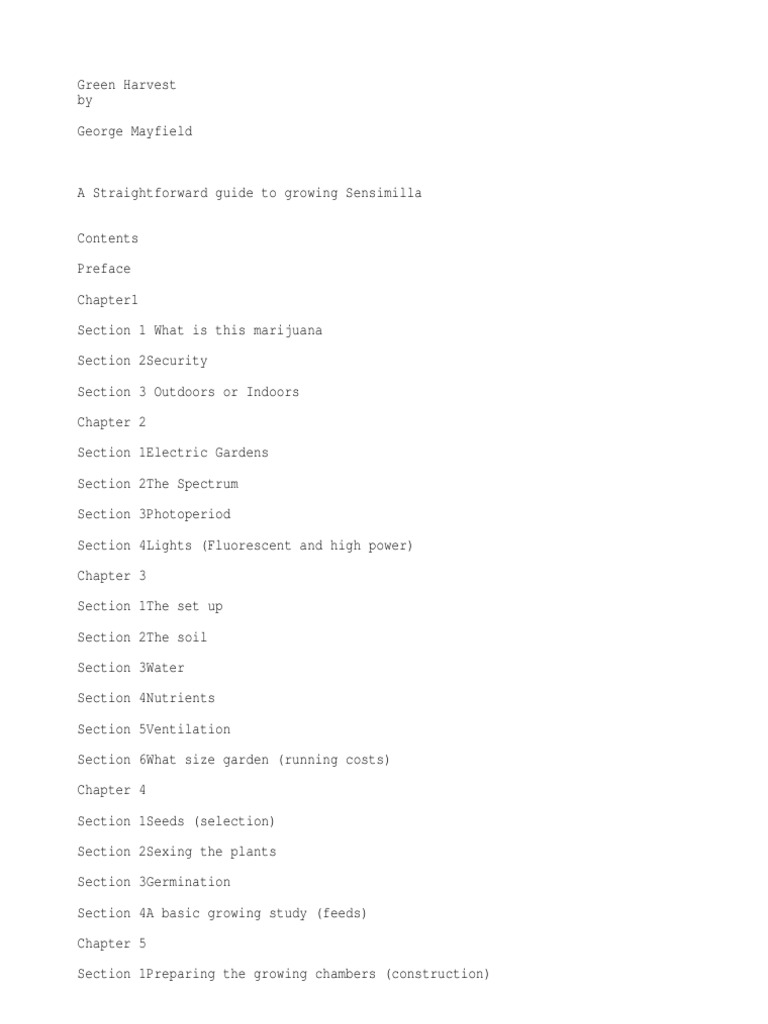 Green Harvest PDF Fertilizer Soil