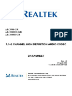 ALC888-GR ALC888DD-GR ALC888H-GR: 7.1+2 Channel High Definition Audio Codec