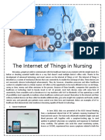 Assignment No. 3 The Internet of Things in Nursing and Modern Technologies Transforming Patient Care