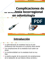 Complicaciones de La Anestesia Tema 5