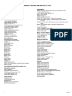 Teaching Field Codes