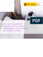 Guía para La Gestión y Evaluación de Los Riesgos Ergonómicos y Psicosociales en El Sector Hotelero - Año 2019