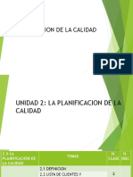 2.0 La Planificación de La Calidad PDF