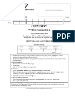 Chemistry: Written Examination 2