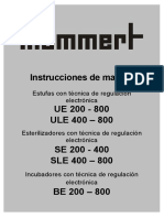 Memmert - Operaciones Manual UE - SE - BE PDF