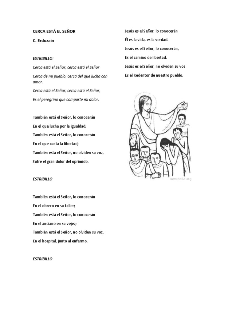 Cerca está el Señor: Letra y Mensaje | PDF