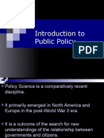 Introduction Public Policy