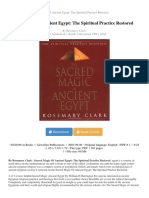Sacred Magic of Ancient Egypt: The Spiritual Practice Restored