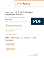 Soho250w Safety Regulatory PDF