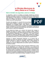 Marco Juridico y Normas Oficiales Mexicanas de Seguridad y Salud en El Trabajo