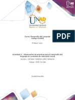 Formato para La Elaboración de La Actividad 3 - Observación de Prácticas para El Desarrollo Del Lenguaje en Contextos de Educació - Modificado