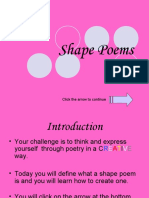 Shape Poems: Amy Conway