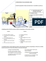 Quiz 8th Prepositions of place and modal verbs