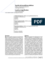 Disputa y Resignificación de Las Políticas Públicas Dispute and Public Policy Resignification