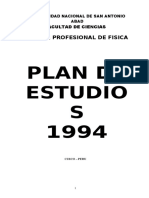 Plan de Estudios 1994