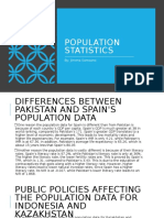 Population Statistics: By: Jimena Somoano