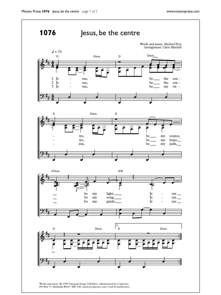 Jesus, Be the Centre | License (7.9K views)