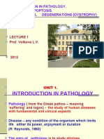 Pathology Introduction: Necrosis, Apoptosis and Parenchymal Degenerations