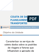 Coleta de Dados No Planejamento Dos Transportes PDF