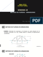 Metodo de Fuerzas - Armaduras PDF