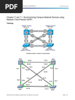 Chapter 7 Lab 7-1, Synchronizing Campus Network Devices Using Network Time Protocol (NTP)