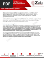 Topic: 1.3.6 Operating Systems: Loading An Operating System